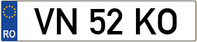 Trailer License Plate